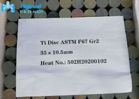 Les disques ronds plats en métal d'OIN 5832 titaniques d'Astm F136 de disque d'implant évaluent 2