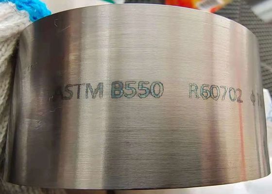 Zr 60702 anneaux roulés sans couture de l'anneau ASTM B550 de pièce forgéee de zirconium